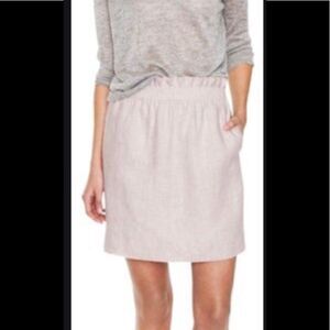 J.crew Metallic Linen/Cotton Side Walk Skirt